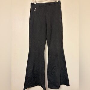 Naked Wolfe Women’s Black Viola Flare Sweatpants- Large